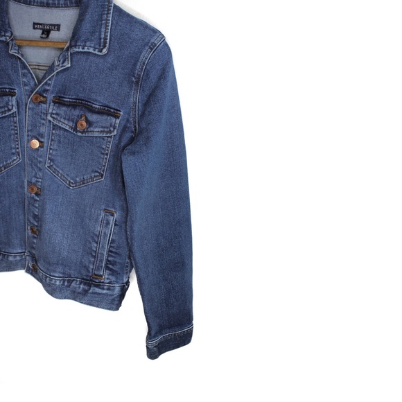 J.Crew Mercantile Jean Denim Jacket Small Preowned - Picture 4 of 8